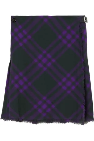 Burberry Kilt frangé à carreaux