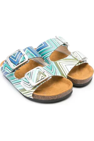 Missoni Baskets en cuir à imprimé zig-zag