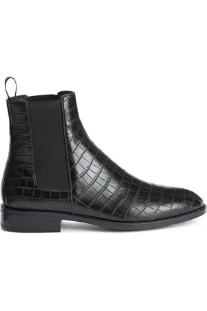 Giuseppe Zanotti Bottines Ryim à effet peau de crocodile