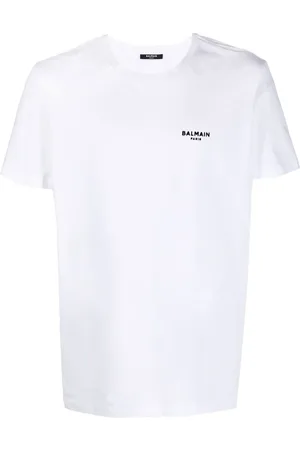 Balmain T-shirt en coton à logo brodé