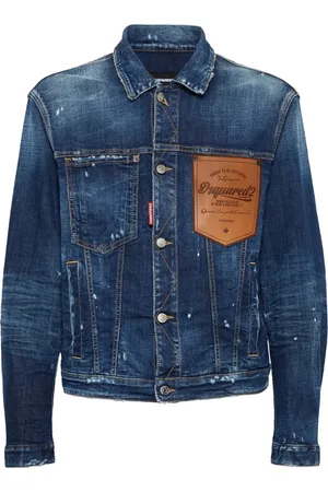 Dsquared2 Veste en jean à patch logo