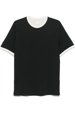 ELEVENTY T-shirt à bords rayés