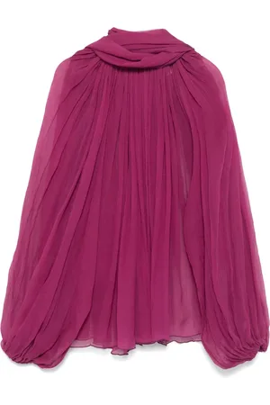 Atu Body Couture Blouse en soie à détail de foulard