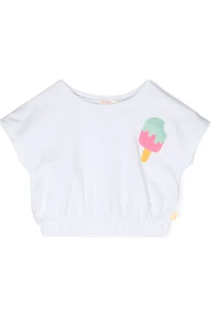 Billieblush T-shirt crop à imprimé graphique