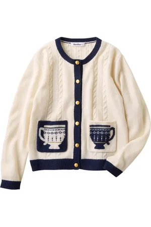 Familiar Cardigan à motif en intarsia