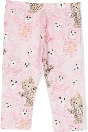 Roberto Cavalli Legging en coton à imprimé graphique
