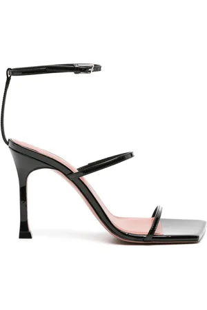 Amina Muaddi Sandales Maya 95 mm en cuir