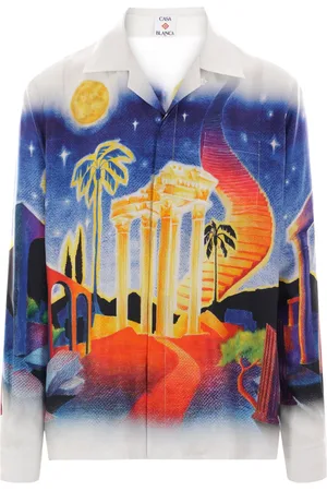 Casablanca Chemise Midnight Acropolis en soie