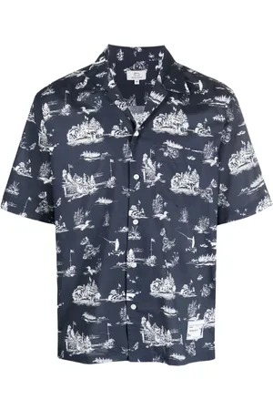 Woolrich Chemise en coton à imprimé graphique