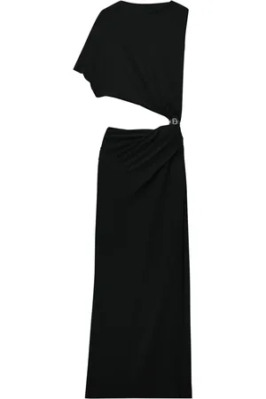 Courrèges Robe longue à design asymétrique