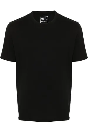 FEDELI T-shirt en coton à manches courtes