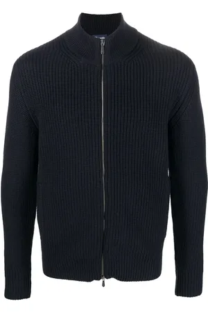 DRUMOHR Cardigan en mérinos à fermeture zippée