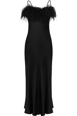 Sleeper Robe-nuisette Boheme bordée de plumes