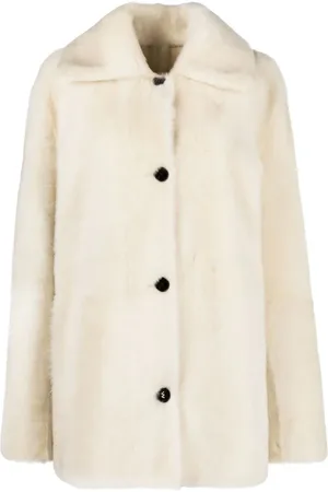 Jil Sander Veste réversible en peau lainée