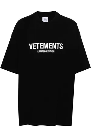Vetements T-shirt en coton à logo imprimé