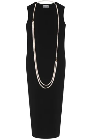 Moschino Robe mi-longue à perles