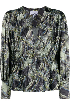 Ganni Blouse à col v