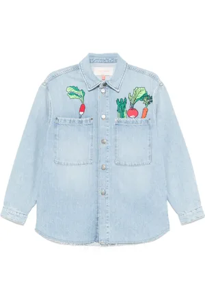 MIRA MIKATI Veste en jean à broderies