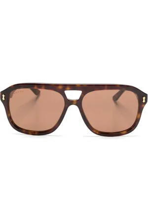 Gucci Lunettes de soleil à monture pilote
