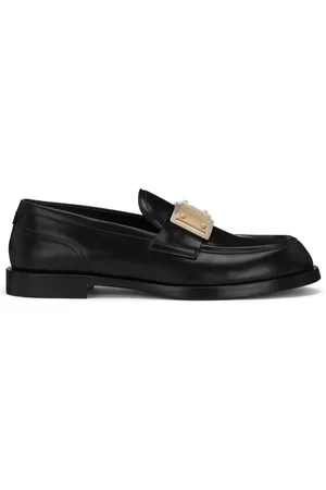 Dolce & Gabbana Mocassins Bernini en cuir à plaque logo