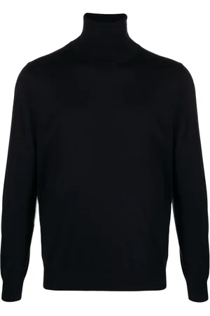 LANEUS Pull en maille fine à col roulé