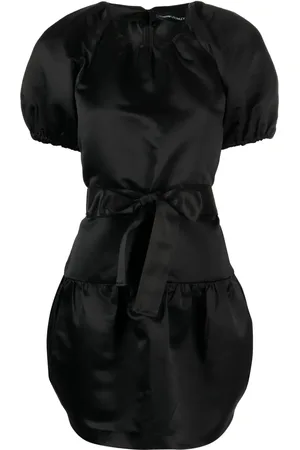 Cynthia Rowley Robe courte en satin à coupe évasée
