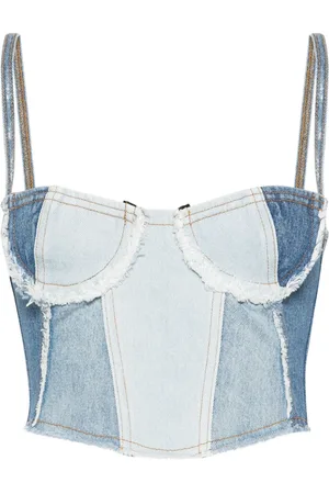 Chiara Ferragni Haut en jean à coupe crop