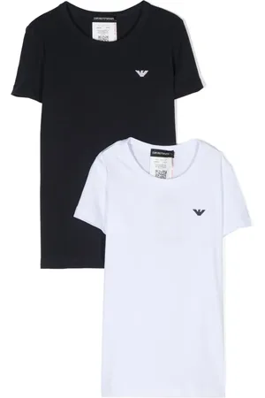 Emporio Armani Lot de deux t-shirts à logo brodé
