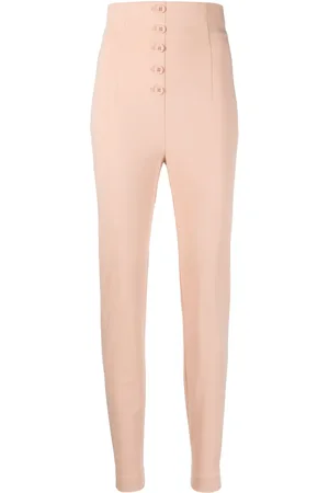 Serafini Pantalon en coton stretch à taille haute