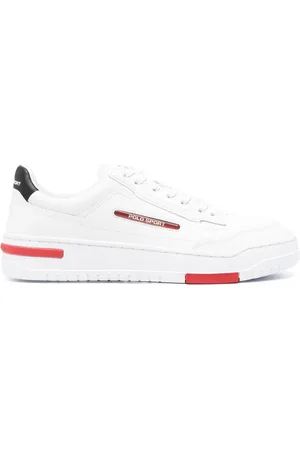 Ralph Lauren Baskets en cuir à patch logo