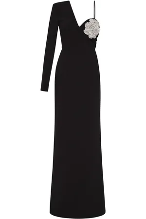 Rebecca Vallance Robe longue Sachiel à appliqué floral