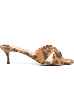 Aquazzura Sandales Divine 50 mm en daim