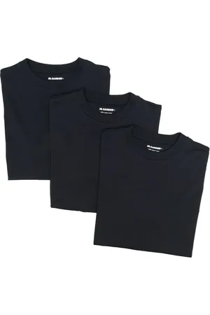 Jil Sander Lot de deux t-shirts à patch logo