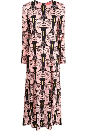 La DoubleJ Robe longue à imprimé graphique