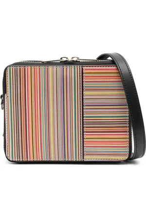 Paul Smith Sac à bandoulière Signature Stripe en cuir
