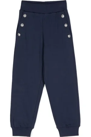 Balmain Pantalon à boutons gravés