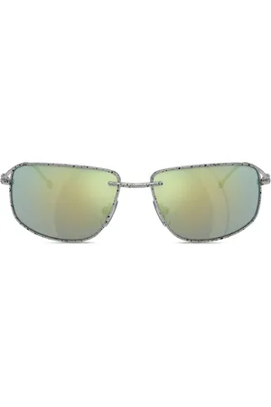 Diesel Lunettes de soleil à monture rectangulaire