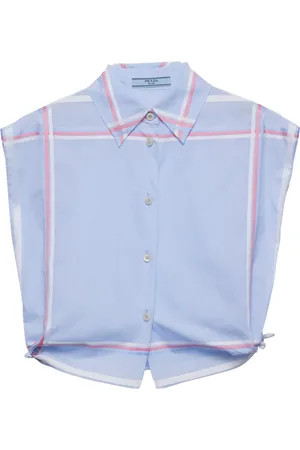 Prada Chemise crop à design sans manches