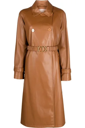 Twin-Set Manteau ceinturé à boutonnière croisée