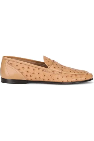 Dolce & Gabbana Chaussons en cuir à fini texturé