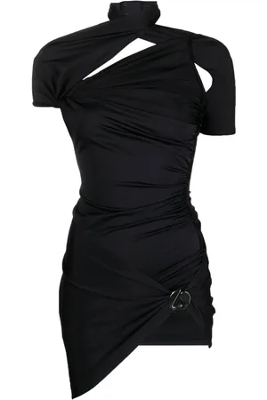 COPERNI Robe asymétrique à manches courtes