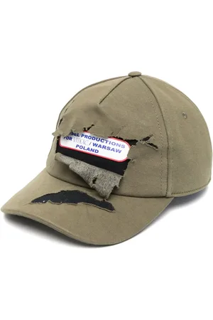 Diesel Casquette effet-usé à patch logo