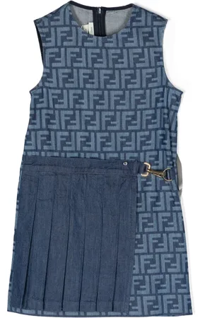 Fendi Robe monogrammée à effet superposé