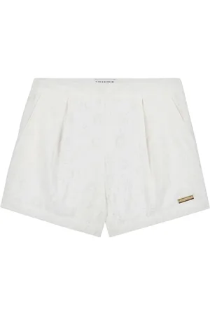 Moschino Short en broderie anglaise à logo