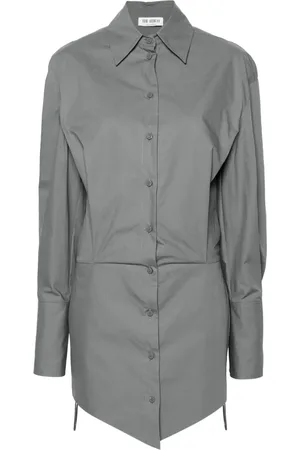 The Attico Robe-chemise Silvye courte en soie