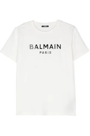 Balmain T-shirt en coton à logo
