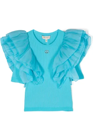 Twin-Set T-shirt en maille à manches contrastantes