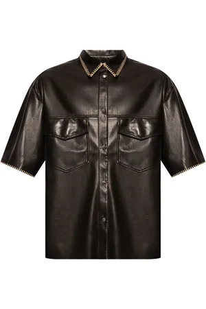 Nanushka Chemise Mance détails de coutures roulées