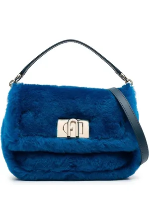 Furla Sac à main en peau de mouton à détail de logo