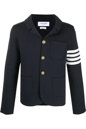Thom Browne Blazer en maille à détail 4 bandes signature